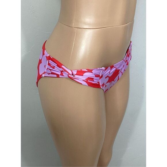 New. Trina Turk red and lilac twist side bikini bottom. 8. Retails $79 - Picture 3 of 9